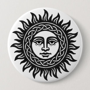 Solansikte sigill – Svarta solens emblem Knapp