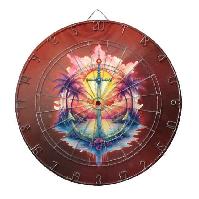 Solar anchor in a tropical paradise.  darttavla (Framsidan)