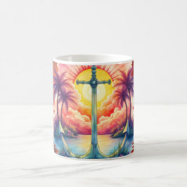 Solar anchor in a tropical paradise. kaffemugg