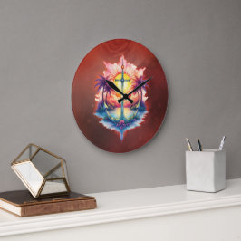 Solar anchor in a tropical paradise. stor klocka