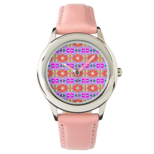 Solar Bloom Kaleidoscope Armbandsur (Framsida)
