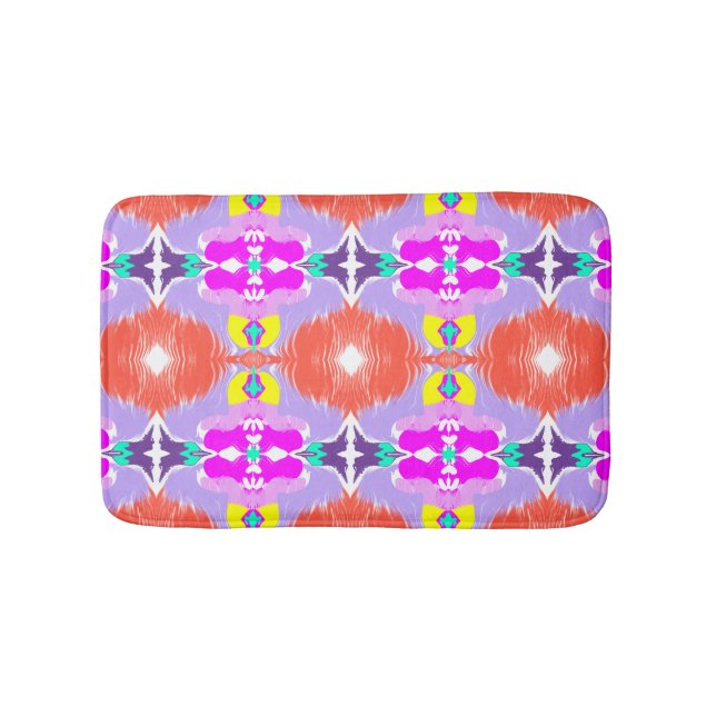 Solar Bloom Kaleidoscope Throw Pillow Badrumsmatta (Framsidan)