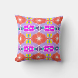 Solar Bloom Kaleidoscope Throw Pillow Kudde