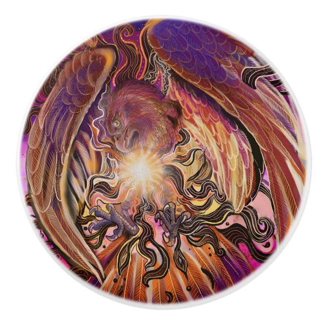 Solar Burst Hawk Button Knopp (Framsidan)