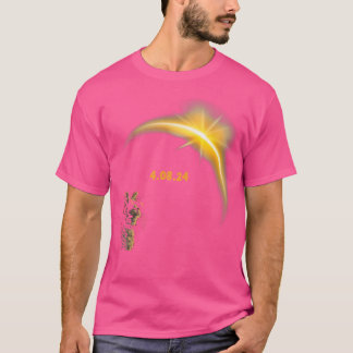 Solar Cat Eclipse View Totality 8 April 2024 Astro T Shirt
