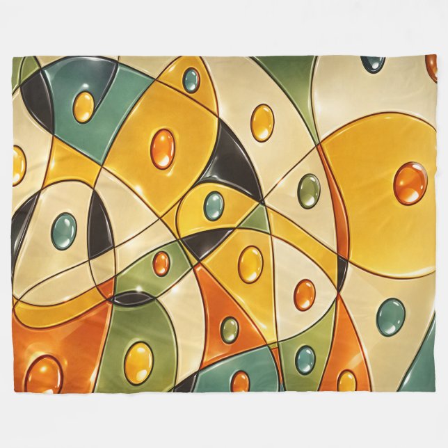 Solar Crest Mosaik Fleecefilt (Framsidan (Horisontell))