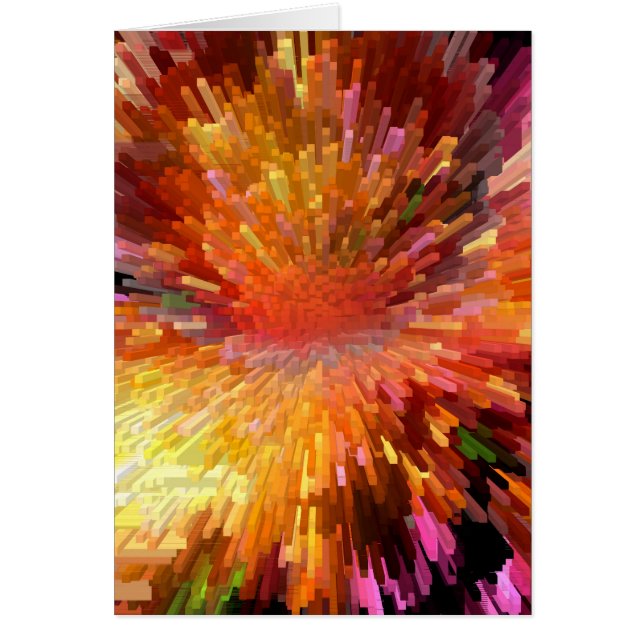 Solar Cube Blast Hälsningskort (Framsidan)