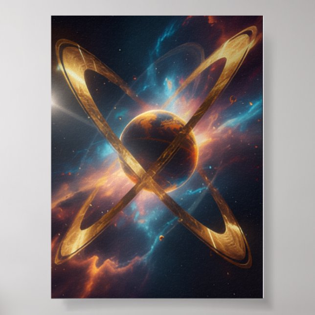 Solar Drift Abstrakt  Poster (Framsidan)