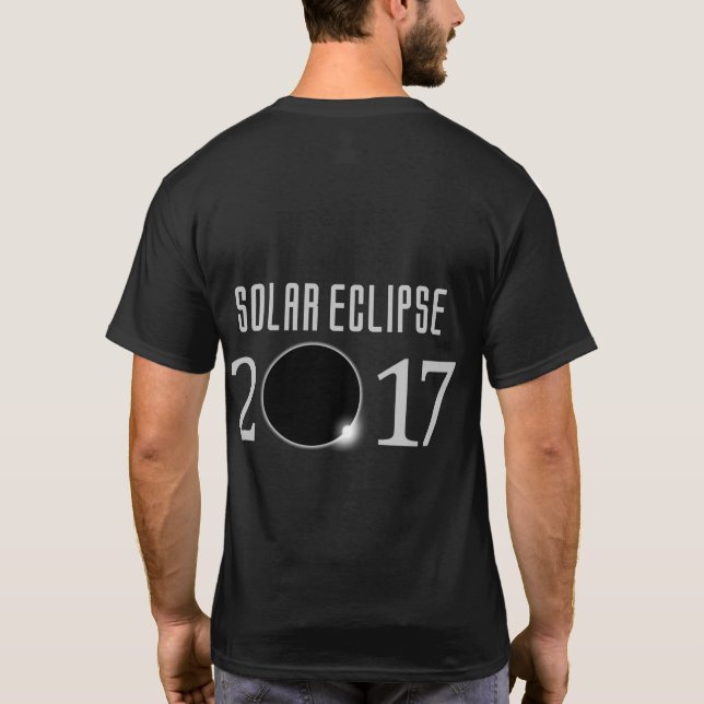 Solar Eclipse 2017 där skjorta Tee Shirt (Baksida)