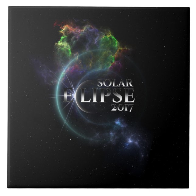 Solar Eclipse 2017 Kakelplatta (Framsidan)