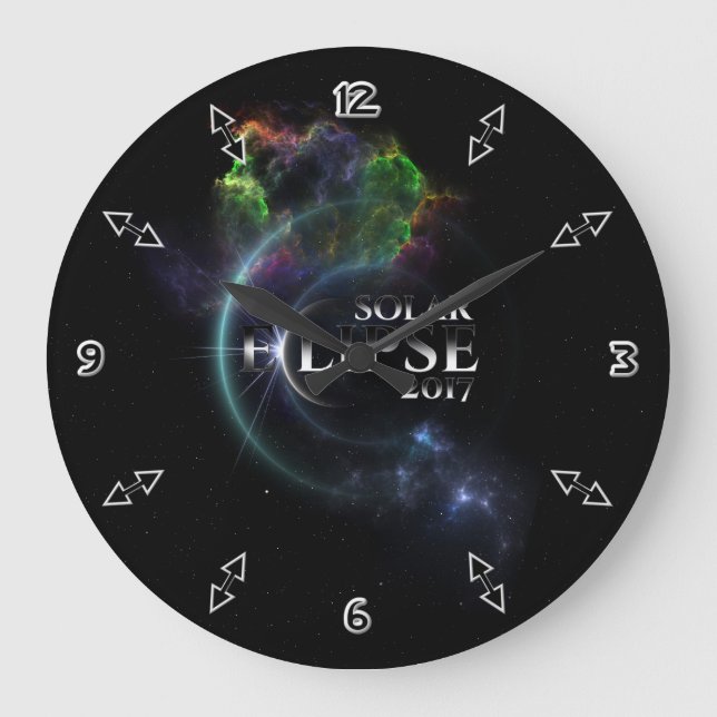 Solar Eclipse 2017 Stor Klocka (Framsida)