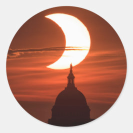Solar Eclipse 2021 Runt Klistermärke