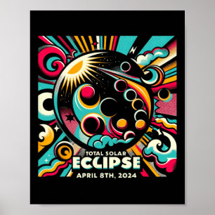Solar Eclipse 2024 04.08.24 Eclipse Manar Womens K Poster