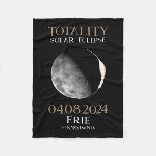 Solar Eclipse 2024 04.08.24 Erie Pennsylvania Fleecefilt