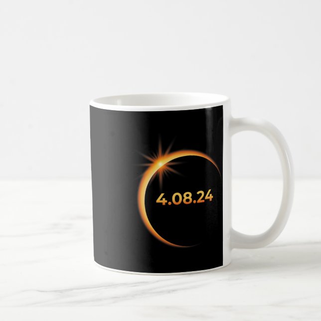 Solar Eclipse 2024 America Totality 04 08 24 Sprin Kaffemugg (Höger)