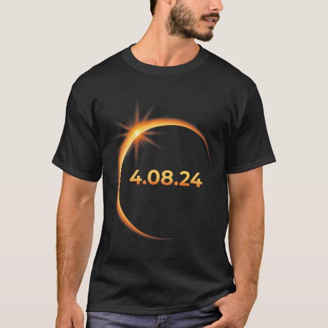 Solar Eclipse 2024 America Totality 04 08 24 Sprin T Shirt (Framsida)