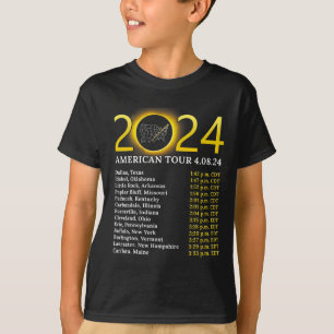Solar Eclipse 2024 American Tour 2024 Totality Tot T Shirt