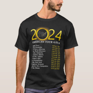 Solar Eclipse 2024 American Tour 2024 Totality Tot T Shirt