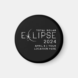 Solar Eclipse 2024-Anpassningsbarnas minnesplats Magnet