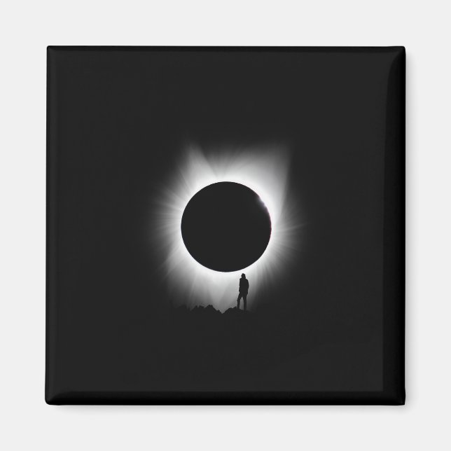 Solar Eclipse 2024 Art Solar Eclipse Art Magnet (Framsidan)