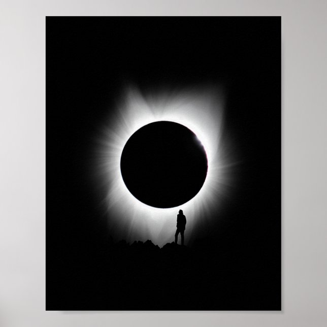 Solar Eclipse 2024 Art Solar Eclipse Art Poster (Framsidan)