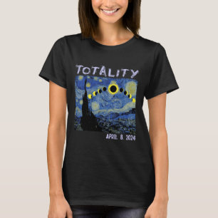 Solar Eclipse 2024 Art Totality April 8 Manar Kvin T Shirt