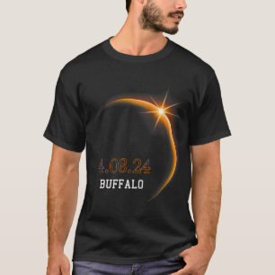 Solar Eclipse 2024 Buffalo Totality Vår 4.08.24 T Shirt
