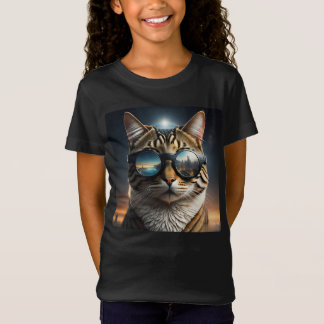 Solar Eclipse,2024 Cat Wearing Solar Eclips Glasse T Shirt