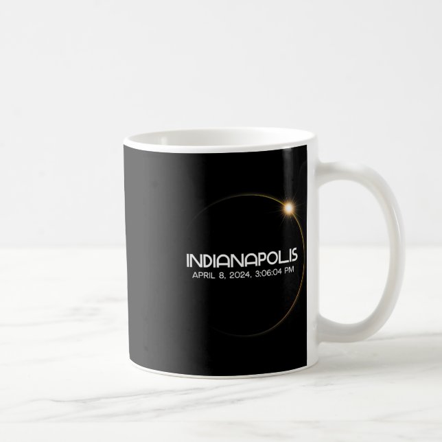 Solar Eclipse 2024 City Kaffemugg (Höger)