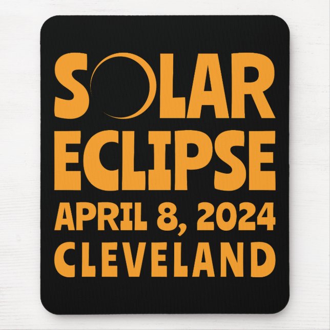 Solar Eclipse 2024 Cleveland Ohio Musmatta (Framsidan)
