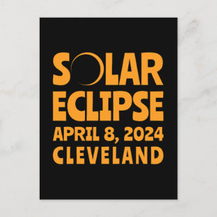 Solar Eclipse 2024 Cleveland Ohio Vykort
