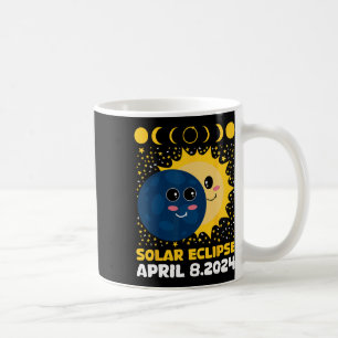 Solar Eclipse 2024 Cute Kids Småbarn Boy Total Ecl Kaffemugg