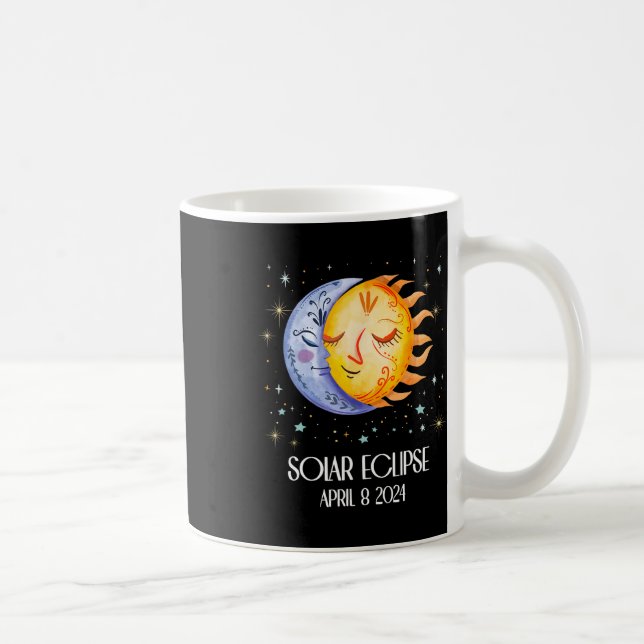 Solar Eclipse 2024 Cute Solar Eclipse Kids Boys Gi Kaffemugg (Höger)