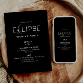 Solar Eclipse 2024 Eclipse Party Inbjudningar