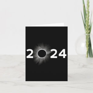 Solar Eclipse 2024 enkel total Eclipse Kort