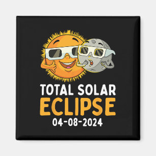 Solar Eclipse 2024 Glass Roligt Sol Måne Kids Magnet