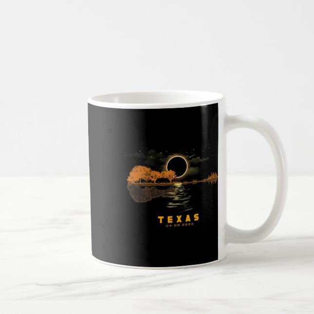 Solar Eclipse 2024 Guitar 04.08.24 Totality Texas Kaffemugg (Höger)