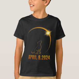 Solar Eclipse 2024 Hund 1 T Shirt
