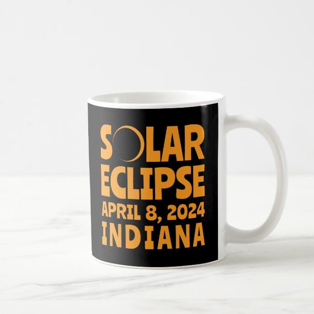 Solar Eclipse 2024 Indiana Kaffemugg (Höger)