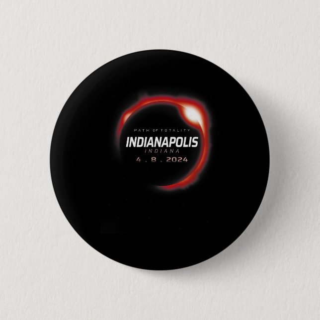 Solar Eclipse 2024 Indianapolis Indiana 8.20 Knapp (Framsida)