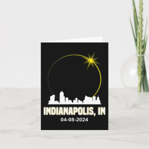 Solar Eclipse 2024 Indianapolis Skyline Indiana Ec Kort
