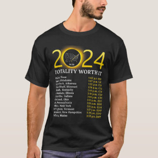 Solar Eclipse 2024 Lustigt Totality Värde totalt U T Shirt