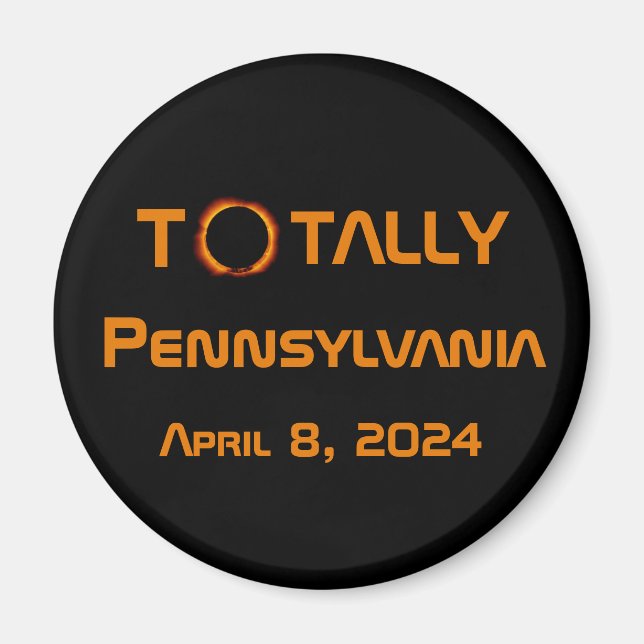 Solar Eclipse 2024 Magnet (Framsidan)