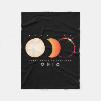 Solar Eclipse 2024 Ohio Total Eclipse America Grap Fleecefilt