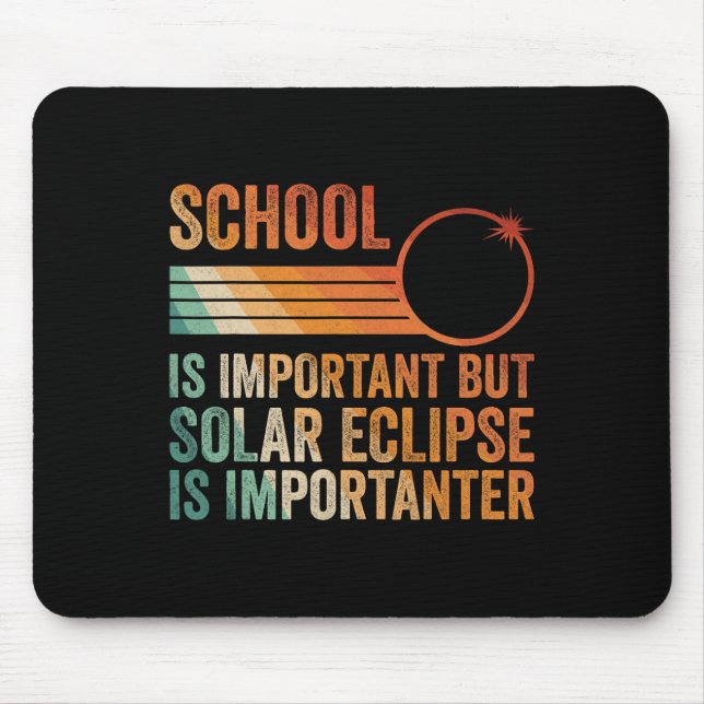 Solar Eclipse 2024 Shirt School Solar Eclipse Är j Musmatta (Framsidan)