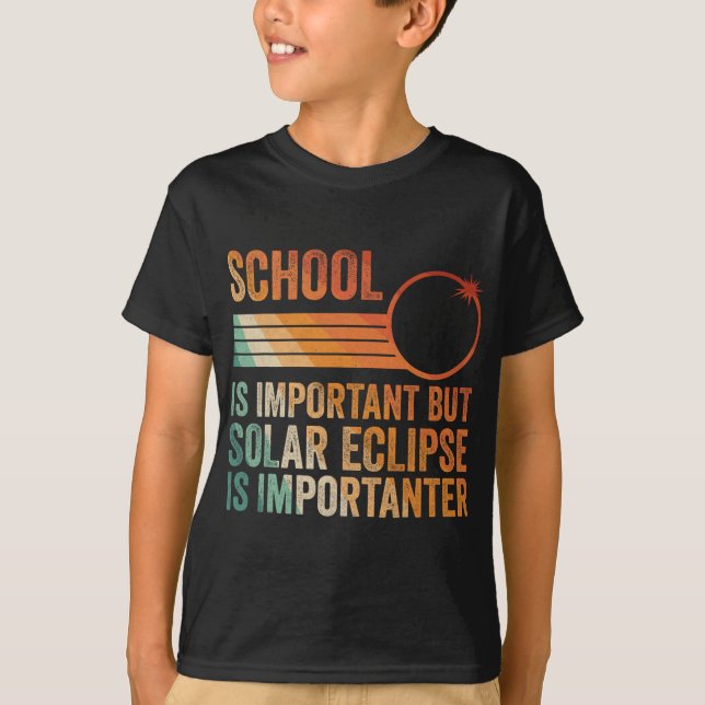 Solar Eclipse 2024 Shirt School Solar Eclipse Är j T (Framsida)
