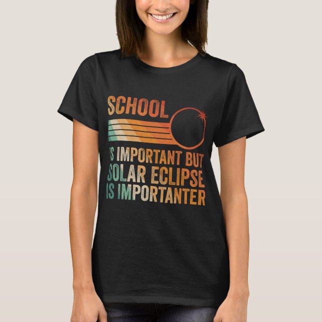 Solar Eclipse 2024 Shirt School Solar Eclipse Är j T (Framsida)