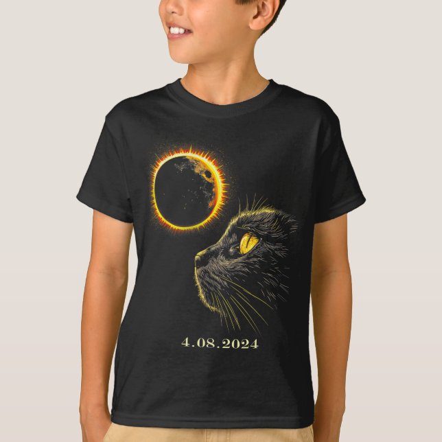 Solar Eclipse 2024 Shirt Total Eclipse 8 april 2 T (Framsida)