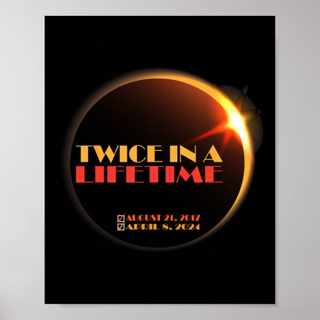 Solar Eclipse 2024 Solar Eclipse 2024 040824 Eclip Poster (Framsidan)