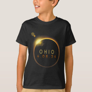 Solar Eclipse 2024 State Ohio Total Solar Eclipse T Shirt